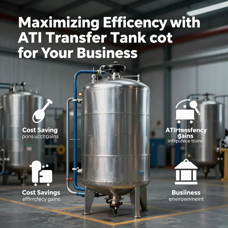 The ATI 95-Gallon Split Transfer Tank highlights its dual compartment design for safe liquid transportation.