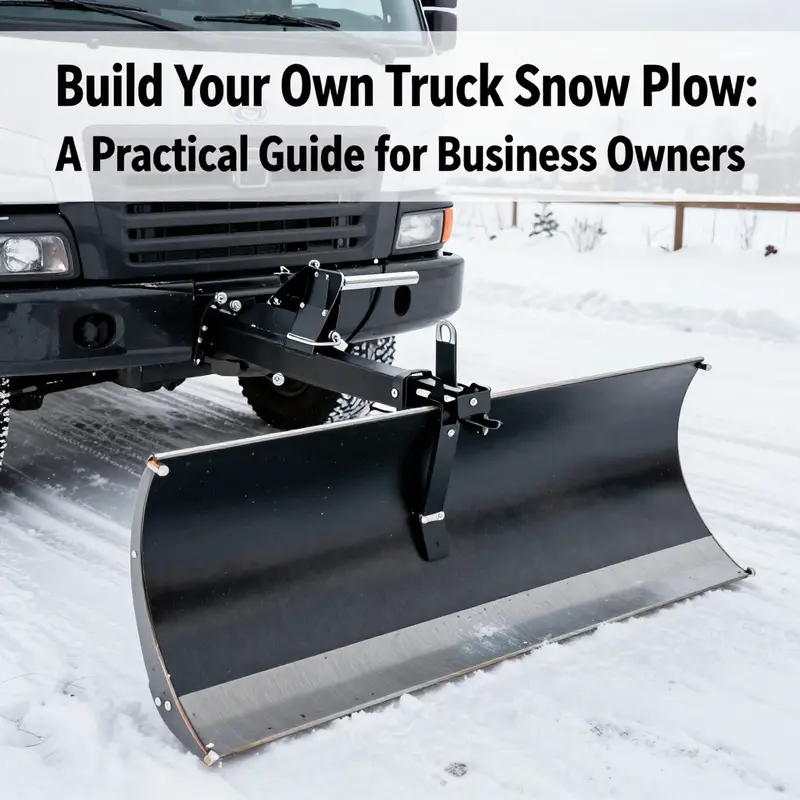 Essential materials needed for constructing a DIY truck snow plow.