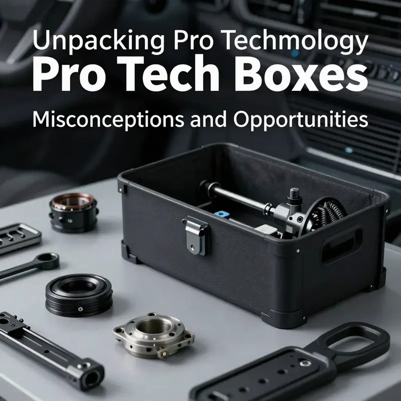 An insightful display of automotive technology, showcasing innovative components and storage solutions.