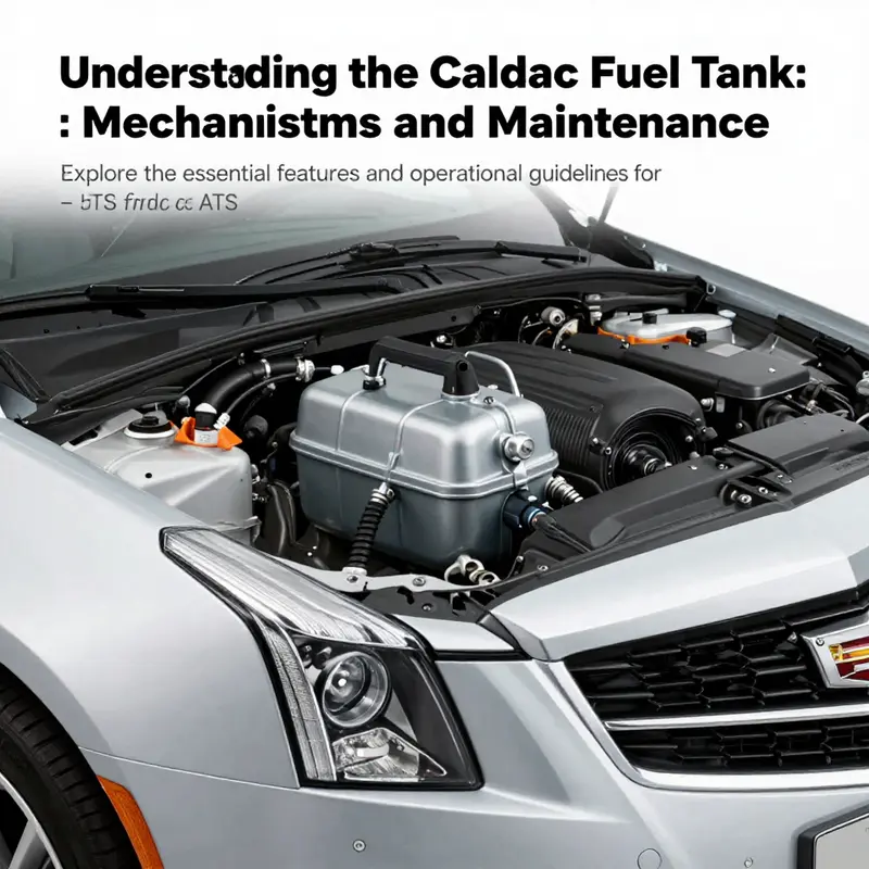 Photo of a Cadillac ATS highlighting its design and fuel tank functionality.
