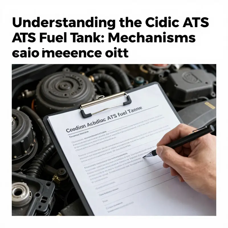 The schematic representation of the Cadillac ATS fuel tank opening mechanisms.