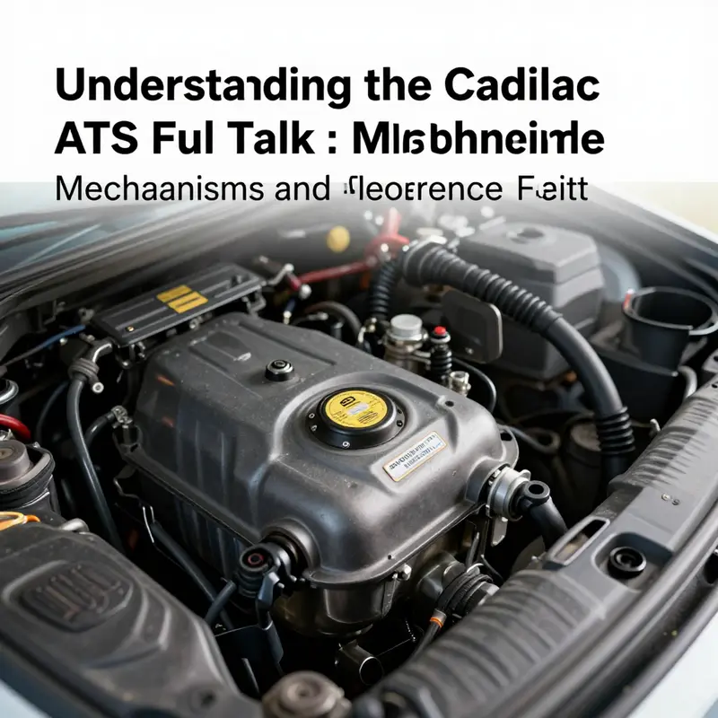 The schematic representation of the Cadillac ATS fuel tank opening mechanisms.