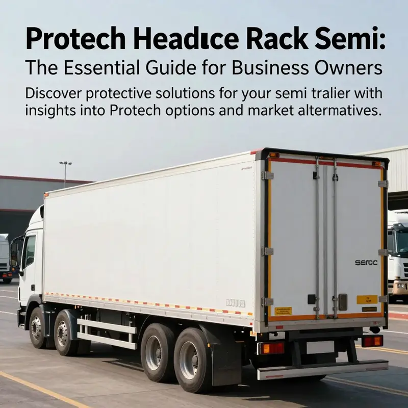 Cover image showing a semi-trailer with a headache rack, underscoring its utility in the trucking industry.