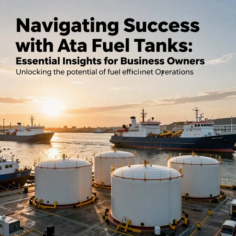 A vibrant harbor landscape illustrating the relationship between marine vessels and atta fuel tanks, depicting operational vitality.