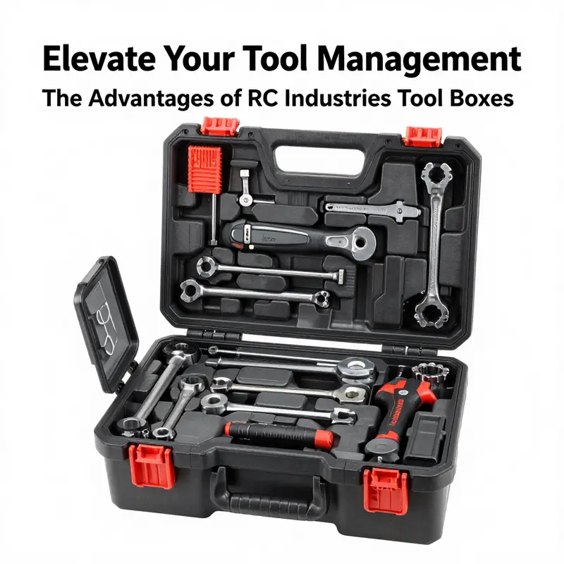 Durable design features of RC Industries tool boxes.