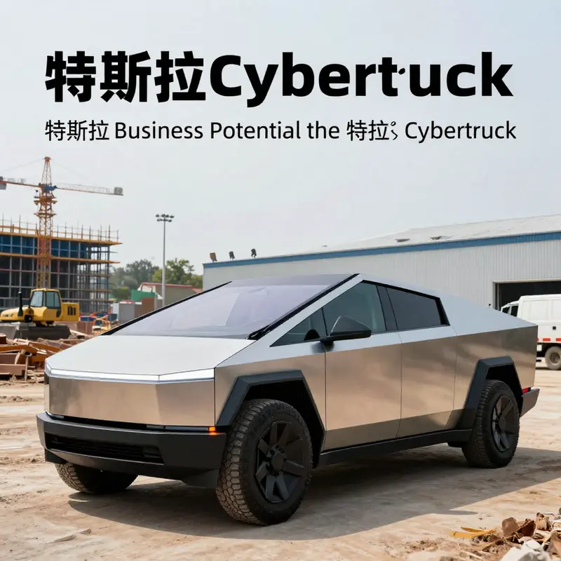 The Tesla Cybertruck as a versatile solution for modern business needs.