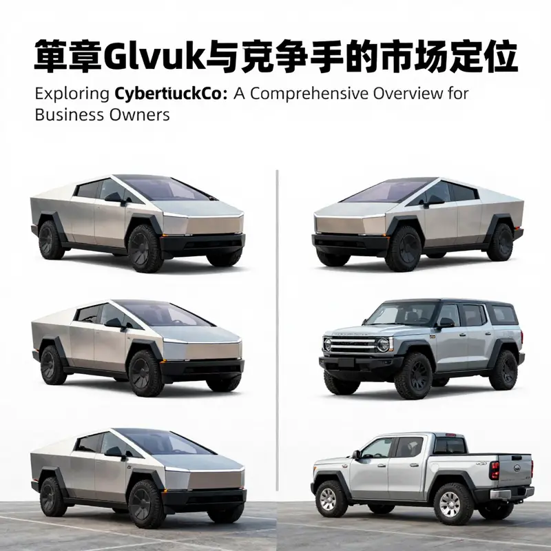 A detailed view of the Tesla Cybertruck highlighting its distinctive angular design.