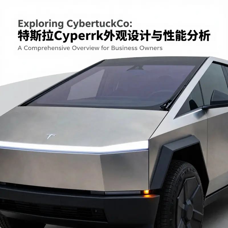 A detailed view of the Tesla Cybertruck highlighting its distinctive angular design.
