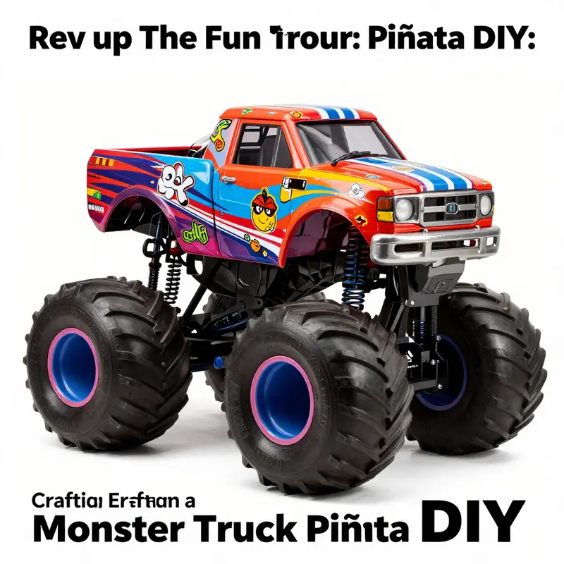 Explore creative designs that can inspire your monster truck piñata.