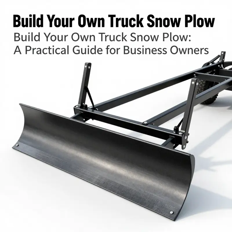 Essential materials needed for constructing a DIY truck snow plow.