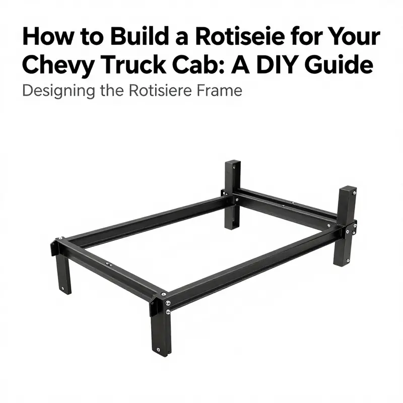 Understanding the purpose and safety when setting up a DIY rotisserie in a Chevy truck cab.