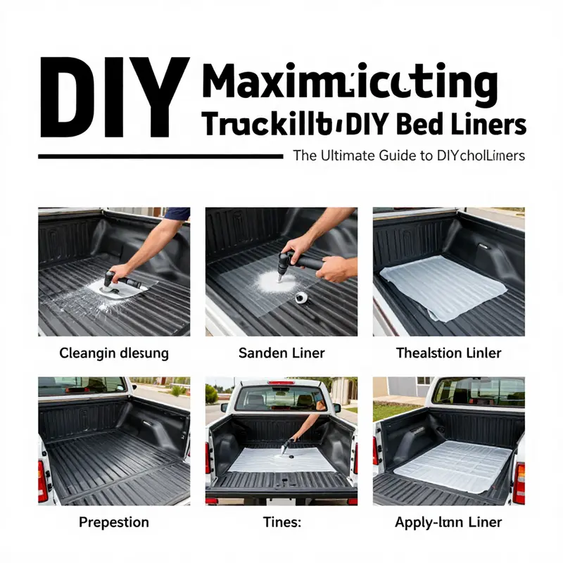 Fresh application of a polyurea truck bed liner showcasing its smooth finish.