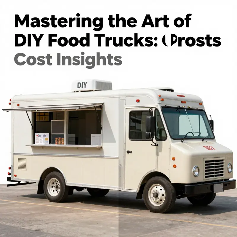 A financial breakdown outlining the primary costs involved in creating a DIY food truck.