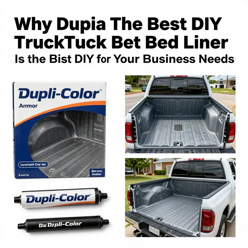A selection of the top three DIY truck bed liner kits, showcasing their packaging and accessories.