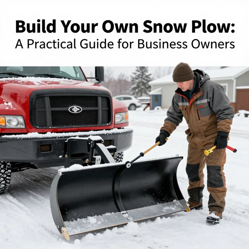 Essential materials needed for constructing a DIY truck snow plow.
