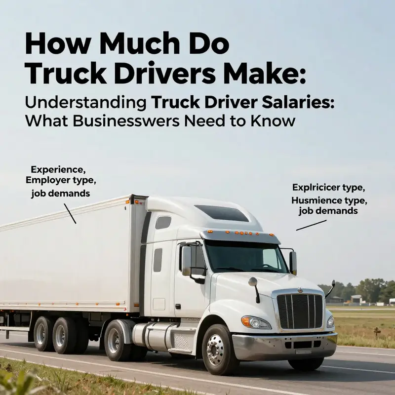 Overview of average truck driver salaries in the U.S. highlighting trends and averages.