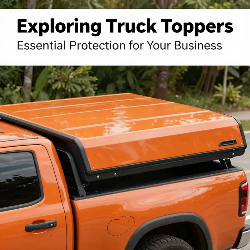 A well-installed aluminum truck topper highlighting its sleek design and durability.