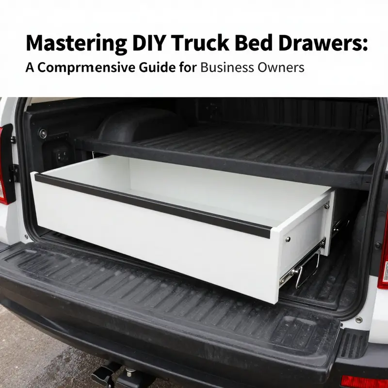 Essential materials and tools for constructing DIY truck bed drawers.