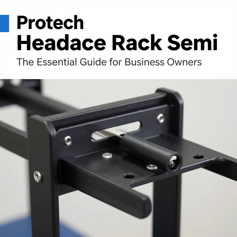 The Protech headache rack on a semi-trailer, exemplifying structural strength and practical design.