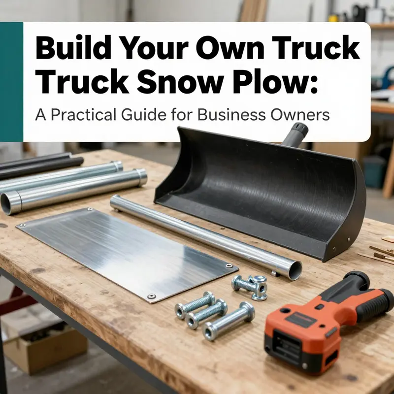 Essential materials needed for constructing a DIY truck snow plow.