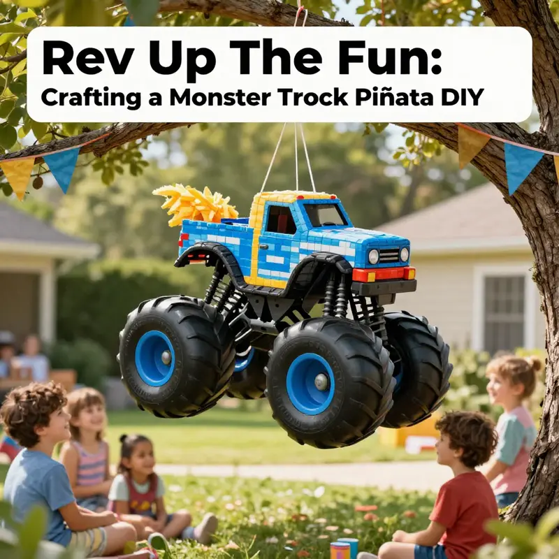 Explore creative designs that can inspire your monster truck piñata.