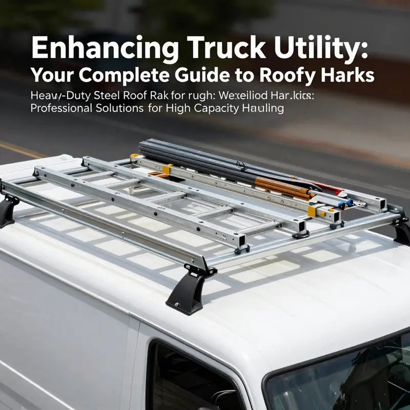 A truck with a ski and snowboard rack transporting winter sports gear, highlighting the utility for seasonal business activities.