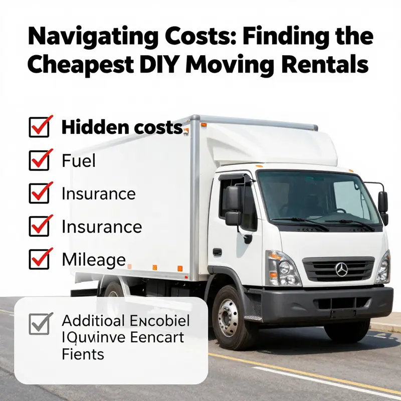 A visual comparison of DIY moving truck rental options showcases different pricing strategies and overall costs.
