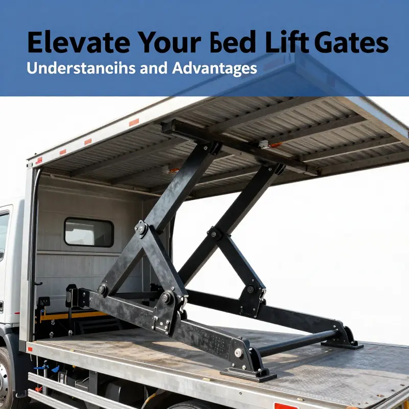 A hydraulic lift gate efficiently raising cargo for smooth loading and unloading.