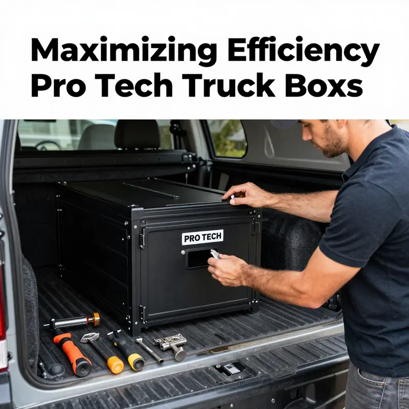 The Pro Tech Truck Box is designed for maximum durability and effective protection against harsh weather conditions.