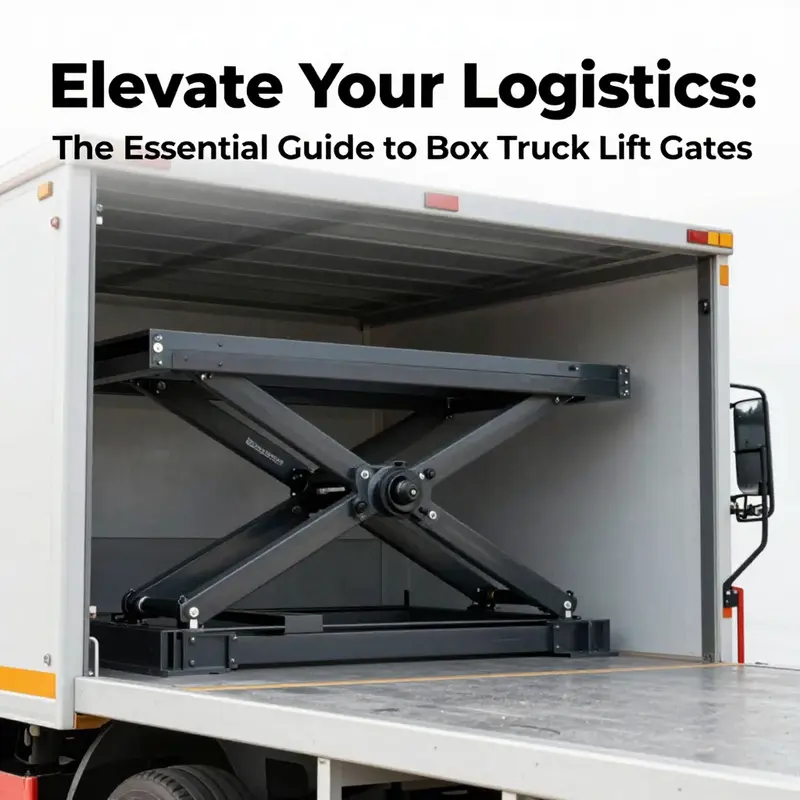 Highlighting the essential features of box truck lift gates, focusing on their hydraulic mechanisms and operational design.