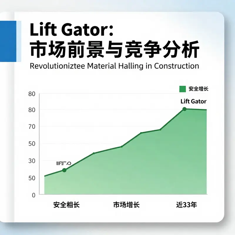 The Lift Gator demonstrating its adjustable platform and smart design features for heavy lifting.