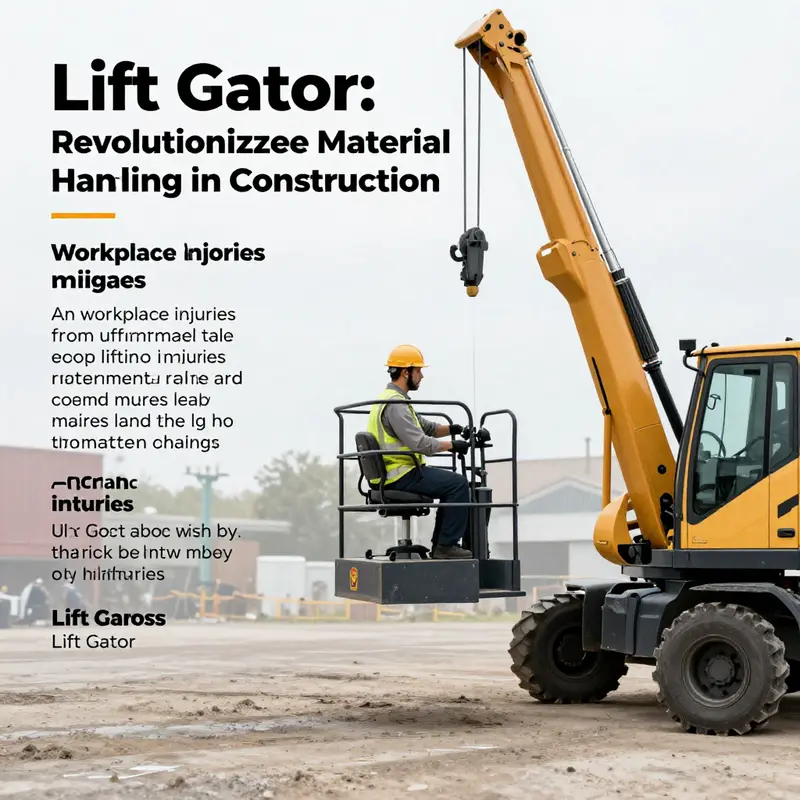 The Lift Gator demonstrating its adjustable platform and smart design features for heavy lifting.