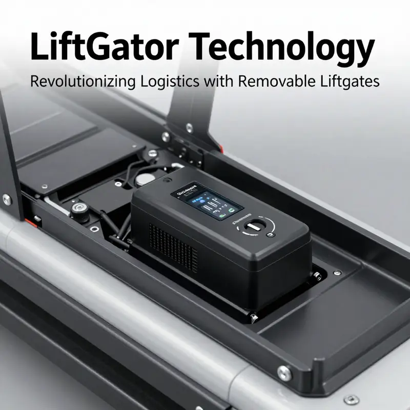 LiftGator’s innovative removable liftgate in action on a commercial vehicle.