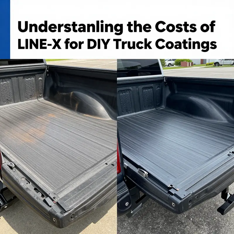 A comprehensive view of a DIY LINE-X kit ready for application, showcasing essential tools.