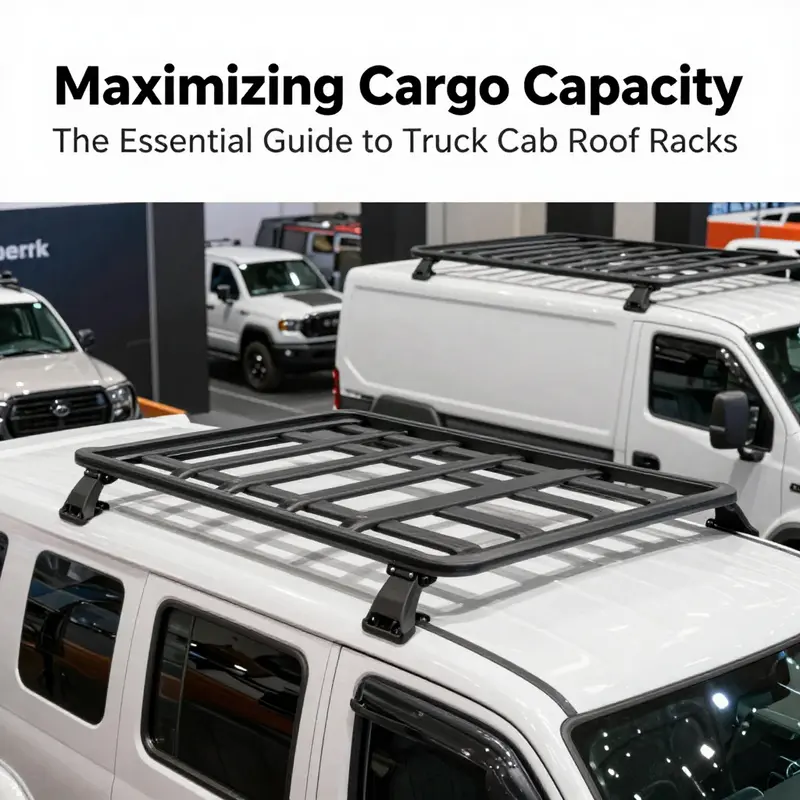 A diverse selection of truck cab roof racks representing their various types and applications in business.