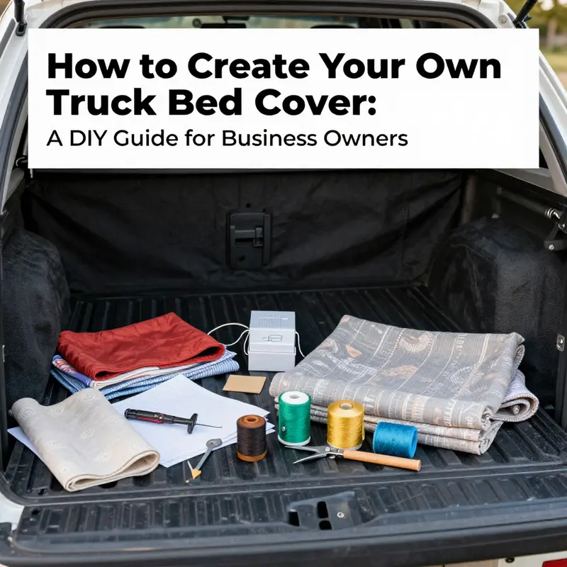 Various types of DIY truck bed cover options for business owners.
