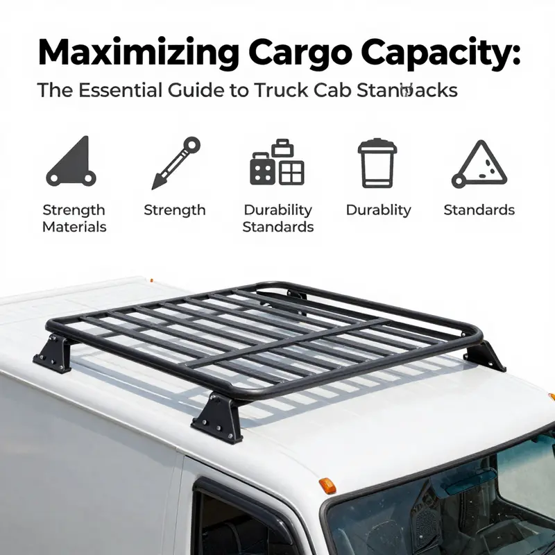 A diverse selection of truck cab roof racks representing their various types and applications in business.