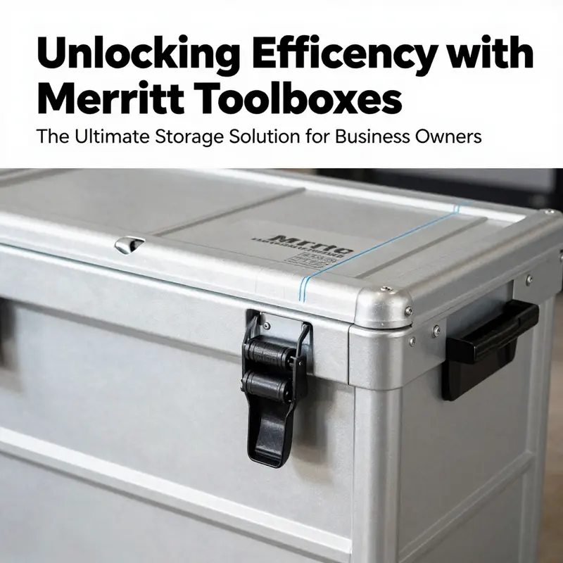 Merritt toolbox offering robust storage solutions in a truck for easy access to tools.