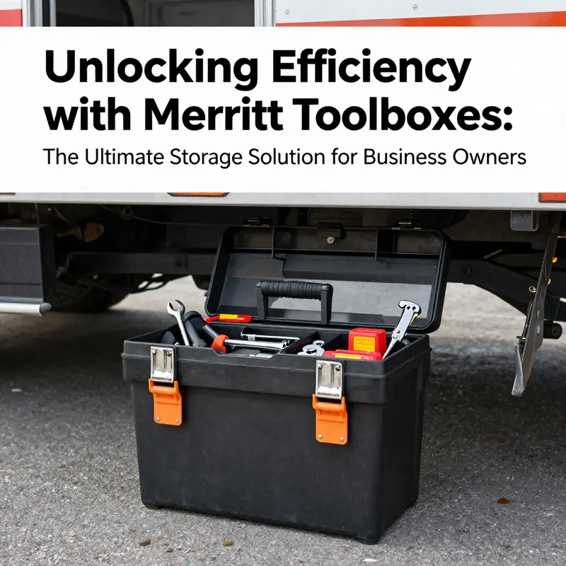 Merritt toolbox offering robust storage solutions in a truck for easy access to tools.