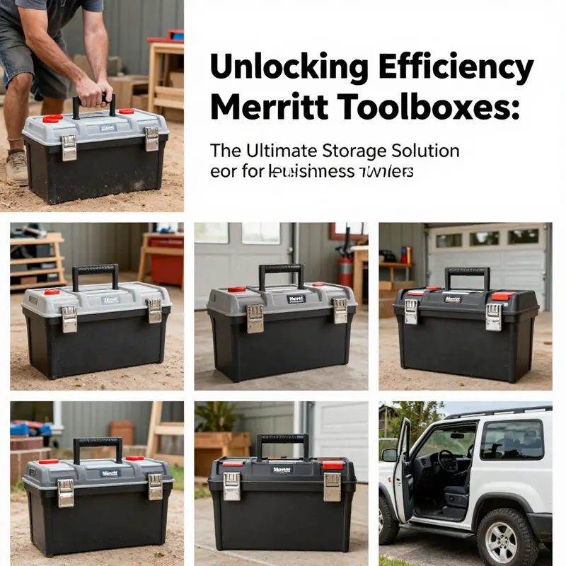 Merritt toolbox offering robust storage solutions in a truck for easy access to tools.