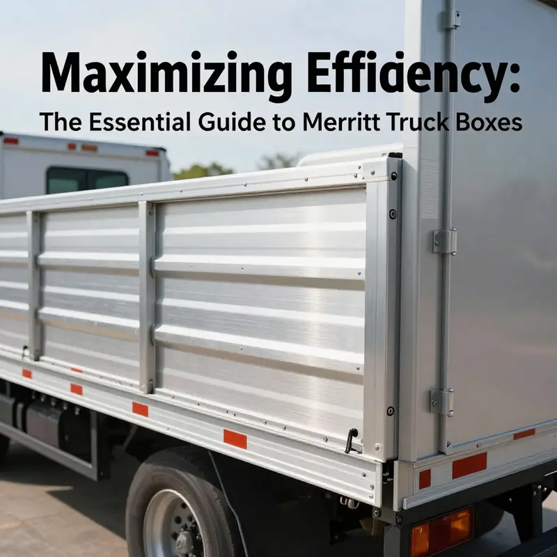 Merritt truck box demonstrating its efficient design and high-quality features.