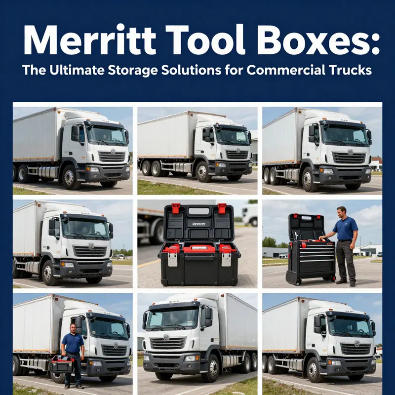 A Merritt tool box showcasing its durability and innovative design, perfectly suited for heavy-duty trucking environments.