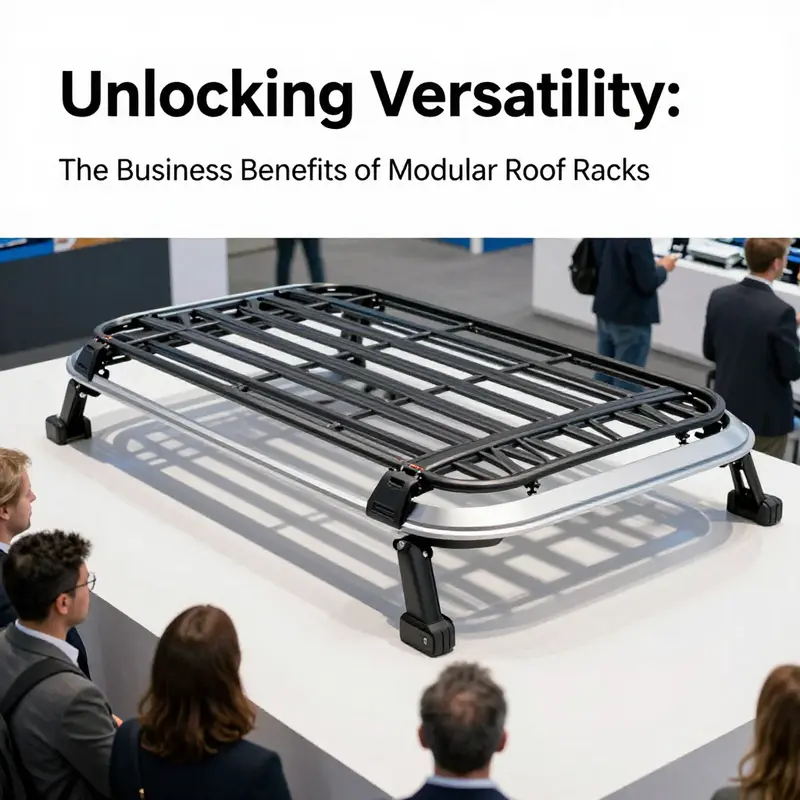 A truck equipped with a versatile modular roof rack showcasing its adaptability for diverse equipment.