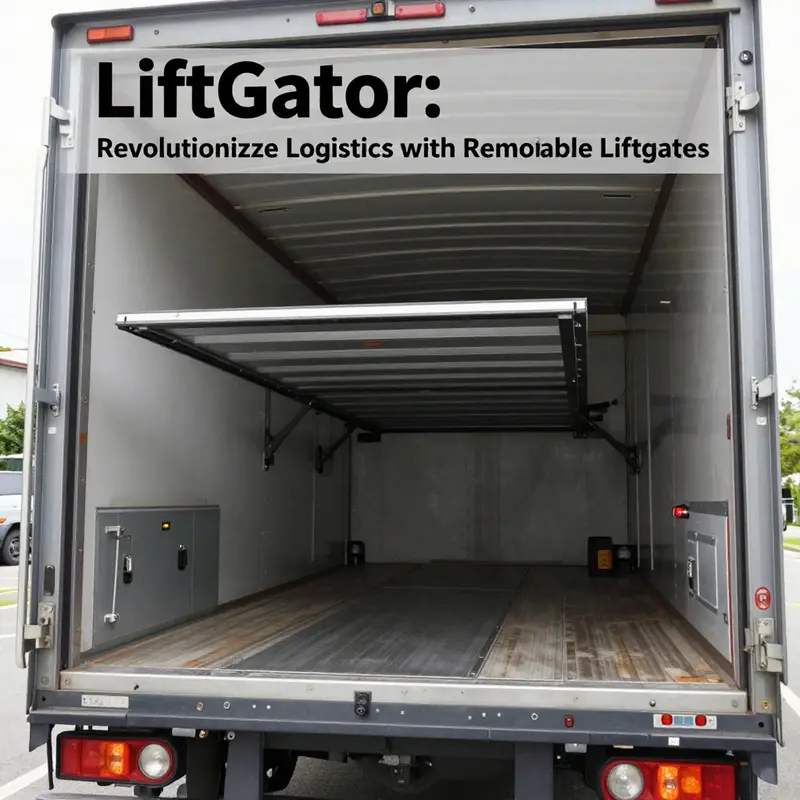 LiftGator’s innovative removable liftgate in action on a commercial vehicle.