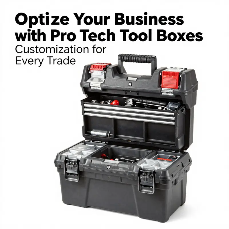 A high-quality rolling tool box, perfect for on-site mobility and organization of tools.