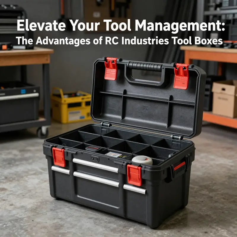 Durable design features of RC Industries tool boxes.