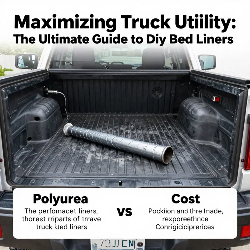 Fresh application of a polyurea truck bed liner showcasing its smooth finish.
