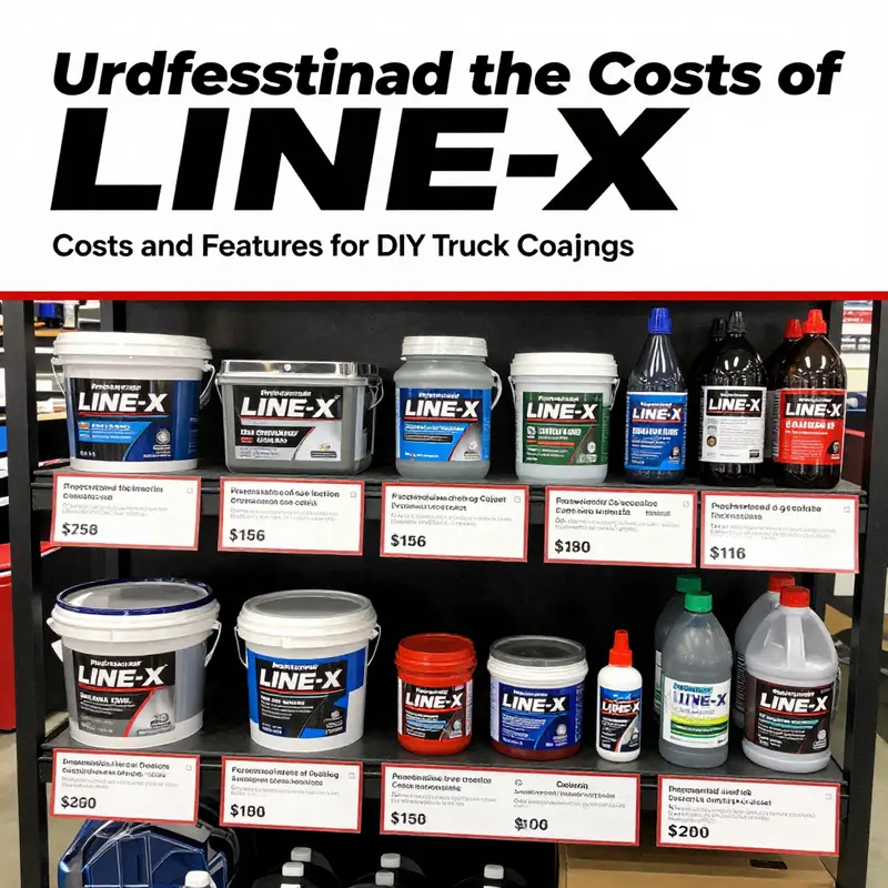 A comprehensive view of a DIY LINE-X kit ready for application, showcasing essential tools.