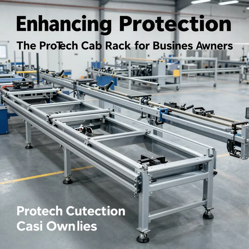 Close-up of ProTech Cab Rack illustrating its durable construction materials.