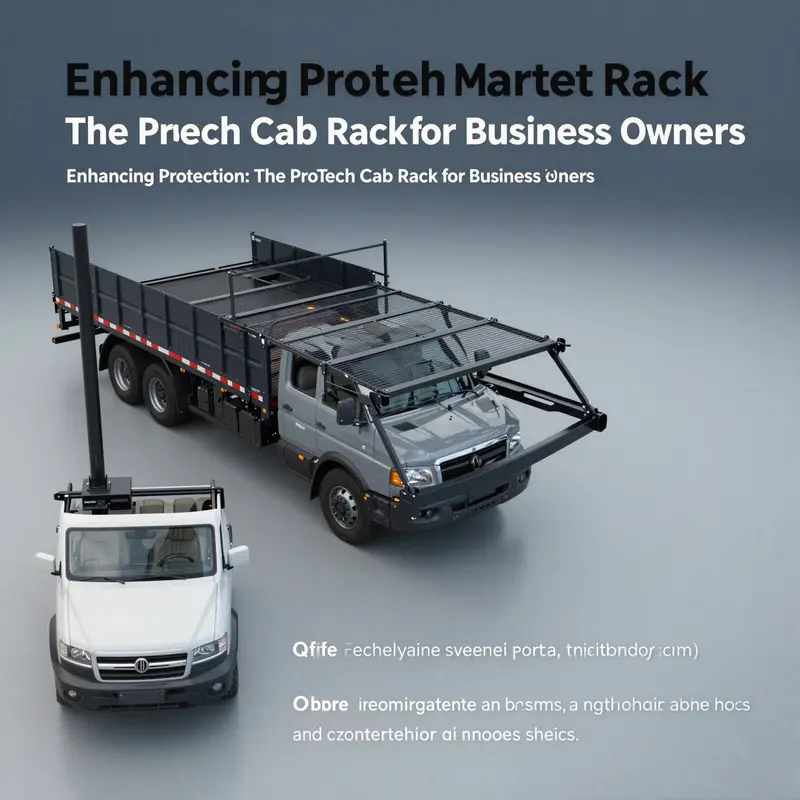 Close-up of ProTech Cab Rack illustrating its durable construction materials.